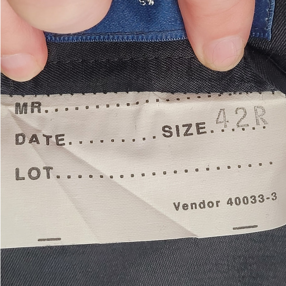 Men's Stafford Center Vent 2 Button Black Wool Vintage‎ Blazer Jacket - Picture 9 of 13